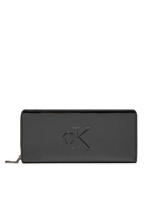 Sculpted Zip Around Im Black / OS