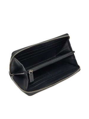 Sculpted Zip Around Im Black / OS