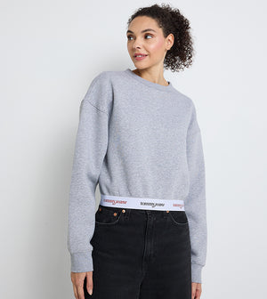 Tjw Boxy Crp Tape Crew Ext Grey Htr / L