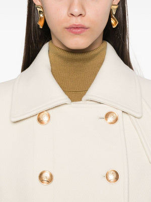Thc Naval Peacoat Ivory / 36