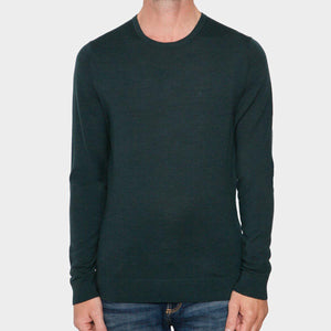 Merino Crew Neck Swe/ Yah/ Xl Midnight Forest Heather / L