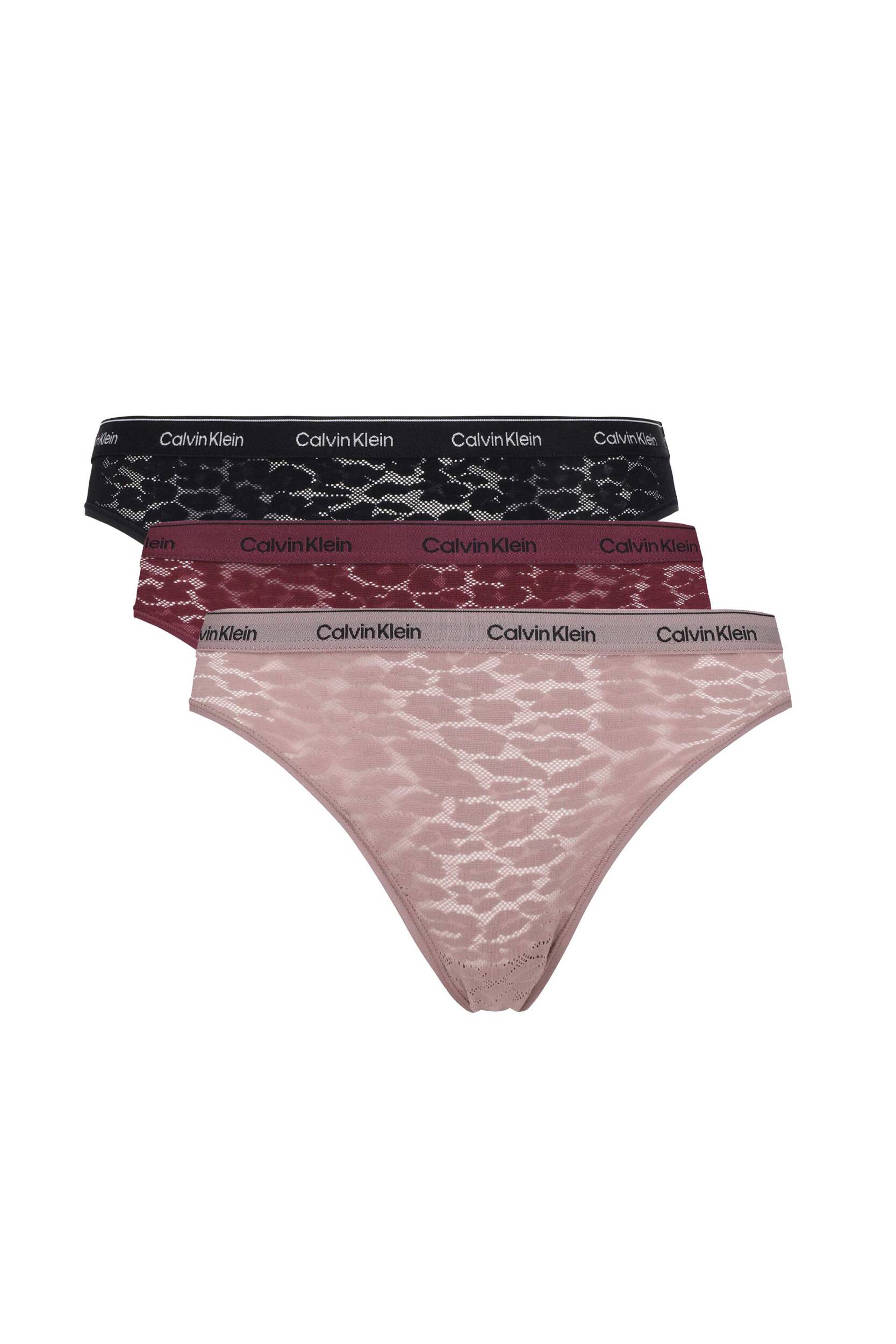 Bikini 3Pk BLACK/ SAND TRAP/ MAUVE WINE / L