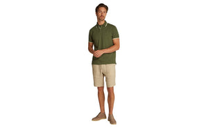 Mercerised Undercollar Reg Polo Army Green / L