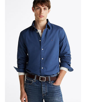 Flex Poplin Solid Rf Shirt Aegean Sea / L
