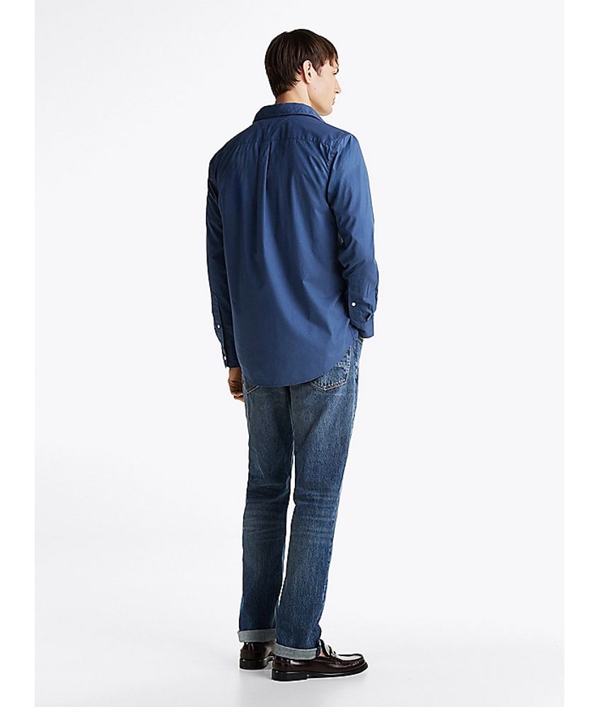 Flex Poplin Solid Rf Shirt Aegean Sea / L