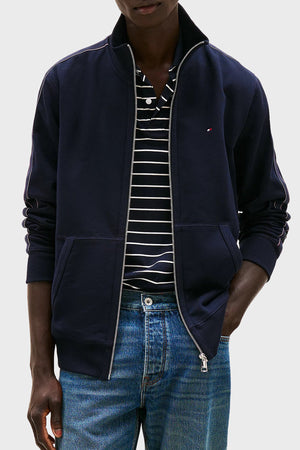 Global Stripe Zt Stand Collar Desert Sky / L