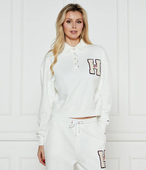 Tjw H Graphic Hwk Polo Antique White / L