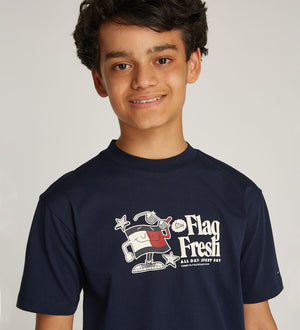 Flag Fun Tee Ss Dark Night Navy / 10
