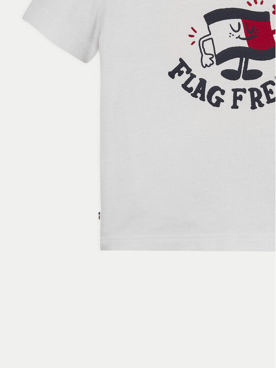 Boys Graphic Tee Ss White / 80