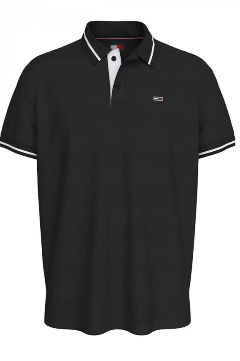 Tjm Reg Tipped Polo Ss Black / L
