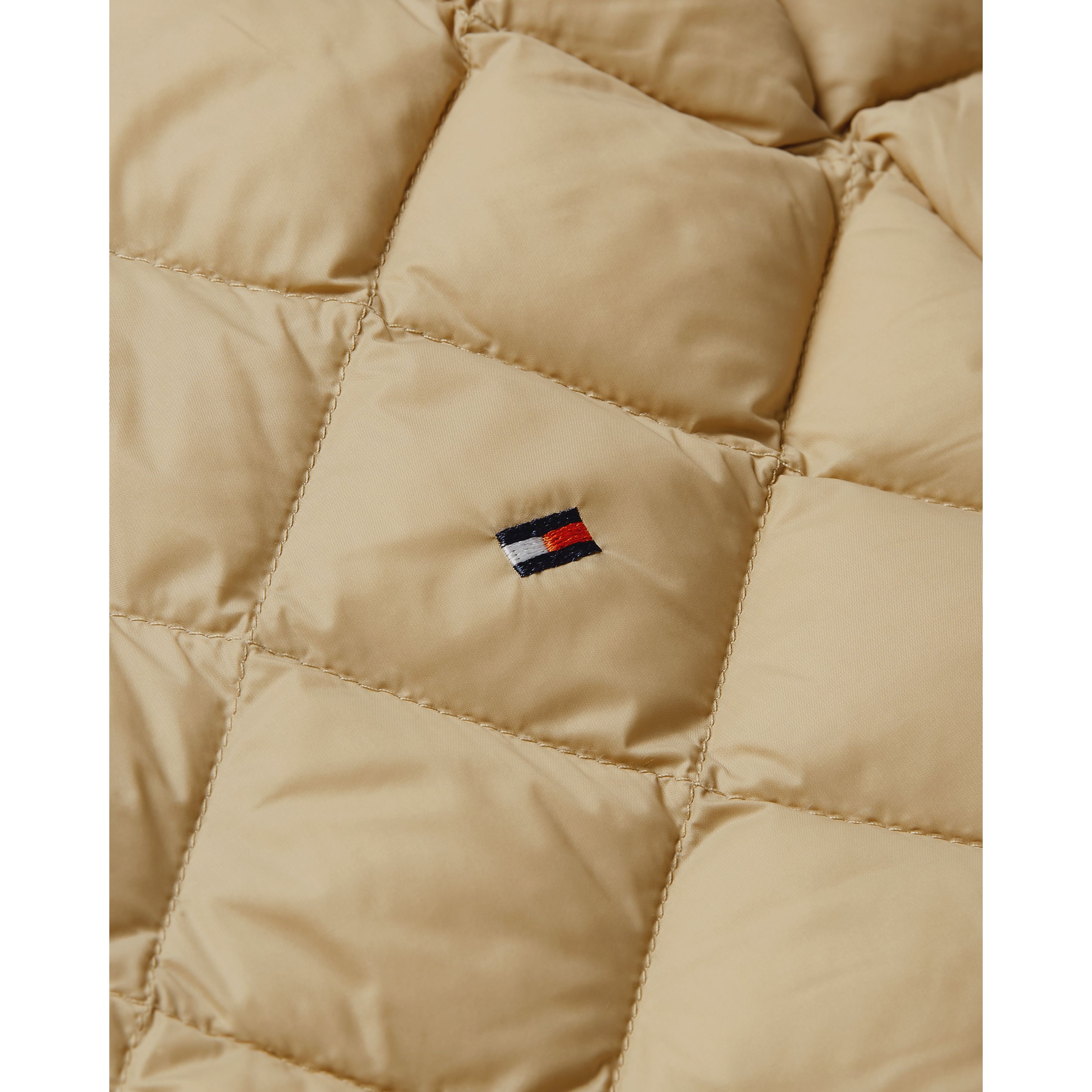 Lw Down Quilted Collarless Jkt Beige / L