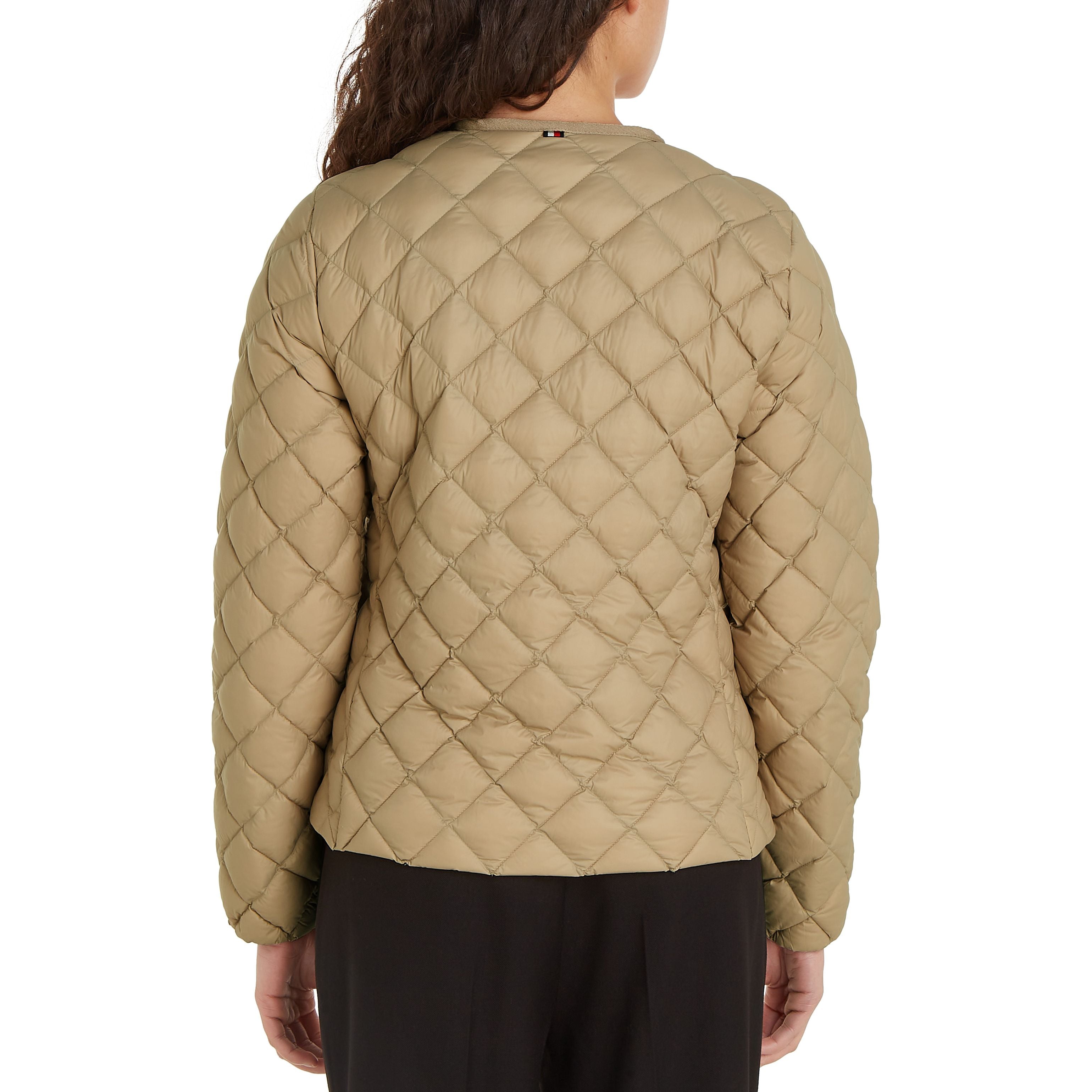 Lw Down Quilted Collarless Jkt Beige / L