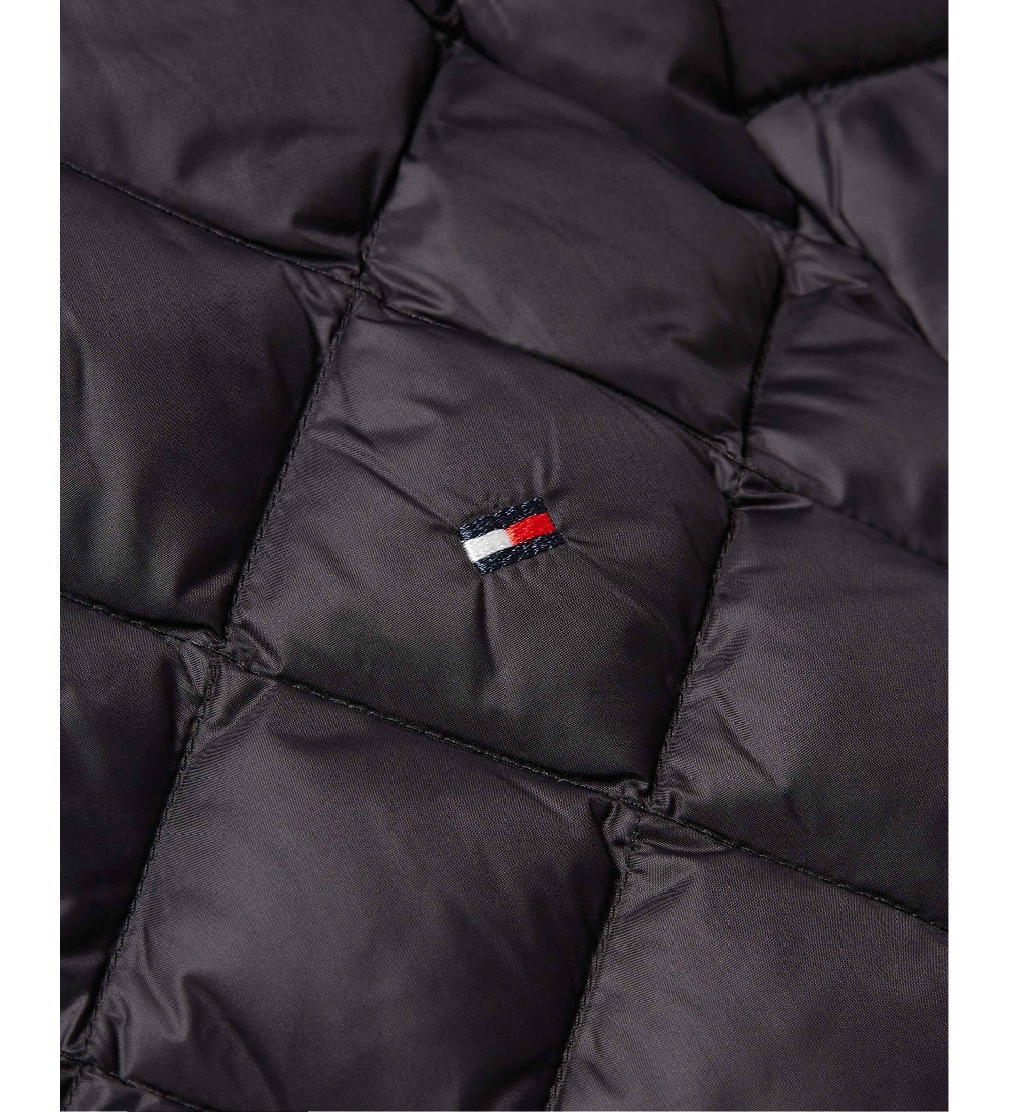 Lw Down Quilted Collarless Jkt Black / L
