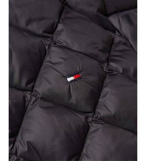 Lw Down Quilted Collarless Jkt Black / L