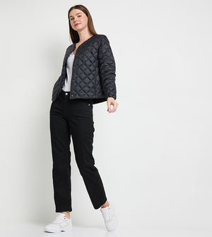 Lw Down Quilted Collarless Jkt Desert Sky / L