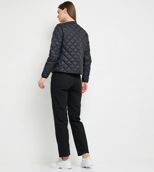 Lw Down Quilted Collarless Jkt Desert Sky / L