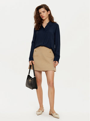 Soft Viscose Regular Ls Shirt Dark Night Navy / 42