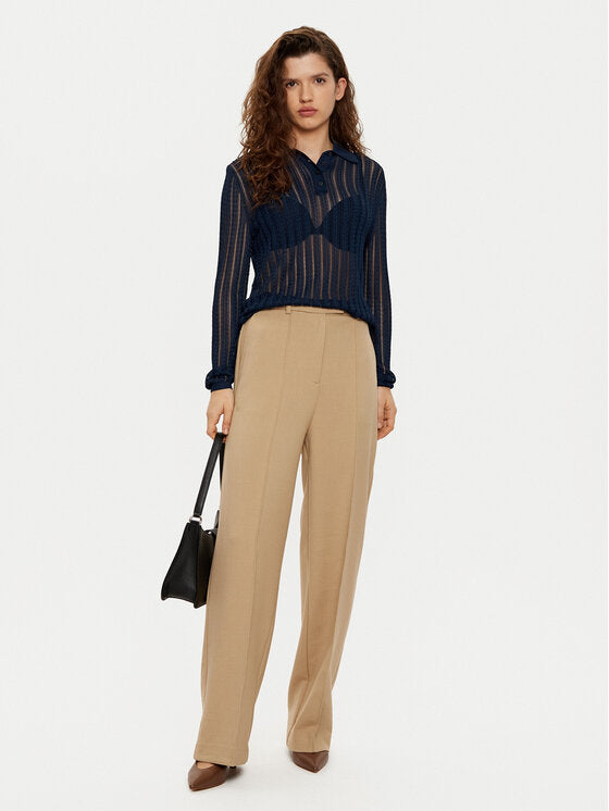 Punto Relaxed Straight Pant Classic Beige Htr / R40