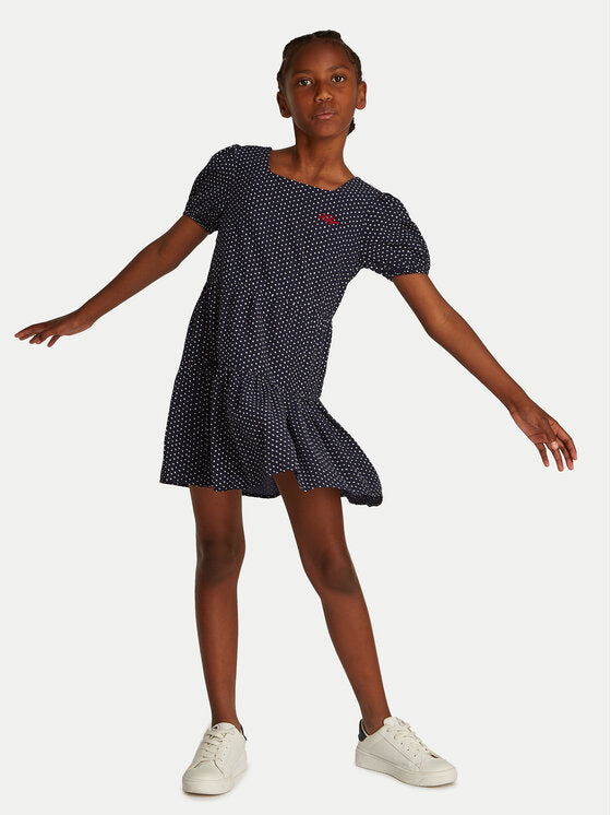 Star Print Dress Ss Dark Night Navy / 10