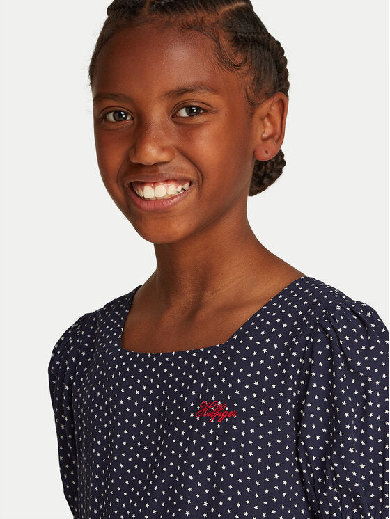Star Print Dress Ss Dark Night Navy / 10