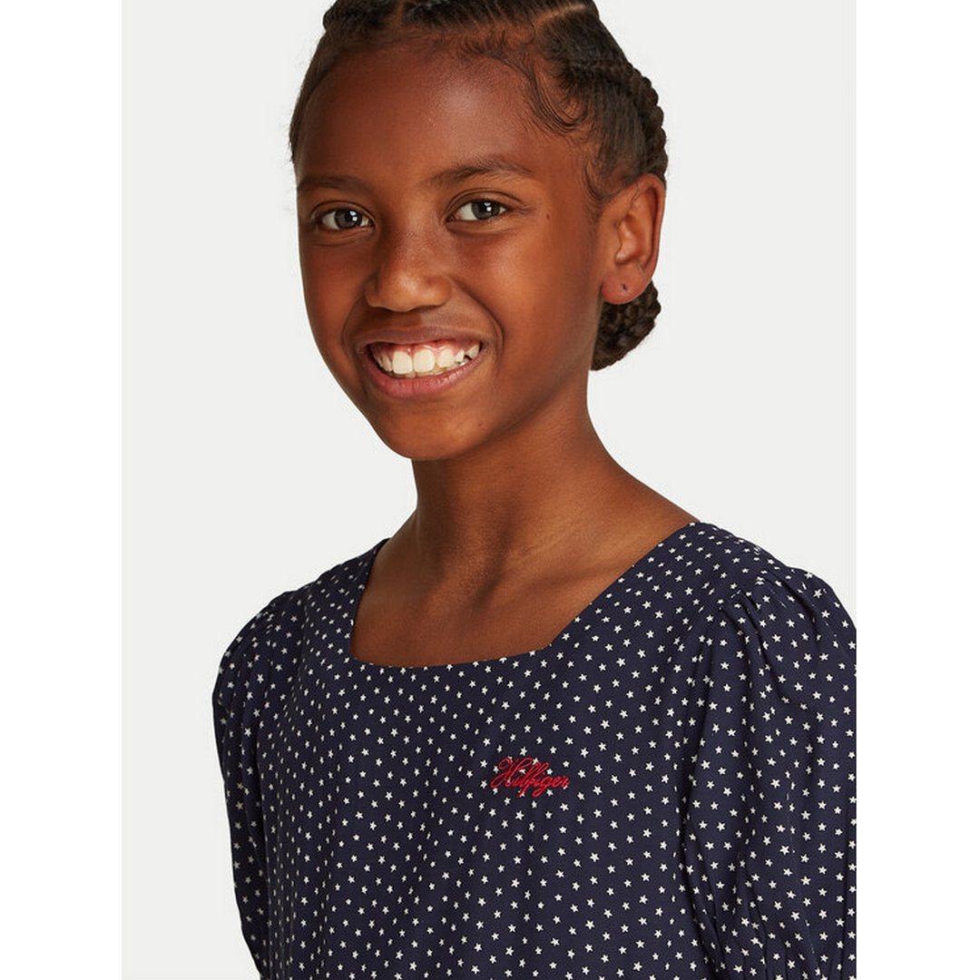 Star Print Dress Ss Dark Night Navy / 10