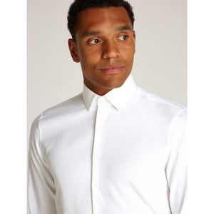 Performance Solid Slim Shirt Bright White / 42