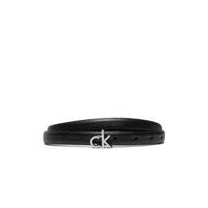 Ck Thin Belt 1.5Cm Pebble Pvh Black / 90