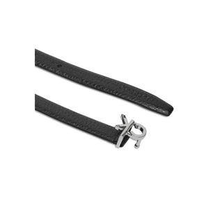 Ck Thin Belt 1.5Cm Pebble Pvh Black / 90