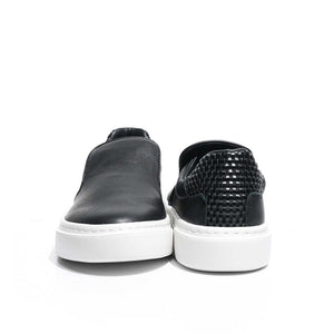 Cupsole Slip On - Woven Lth Ck Black / 41