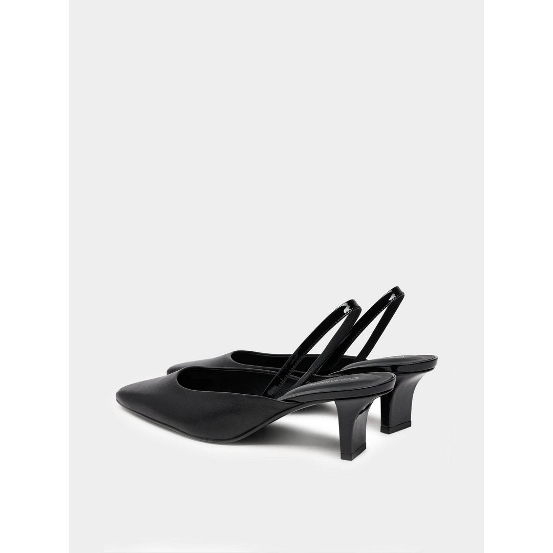 Heel Sling Pump 50 - Lth Ck Black / 41