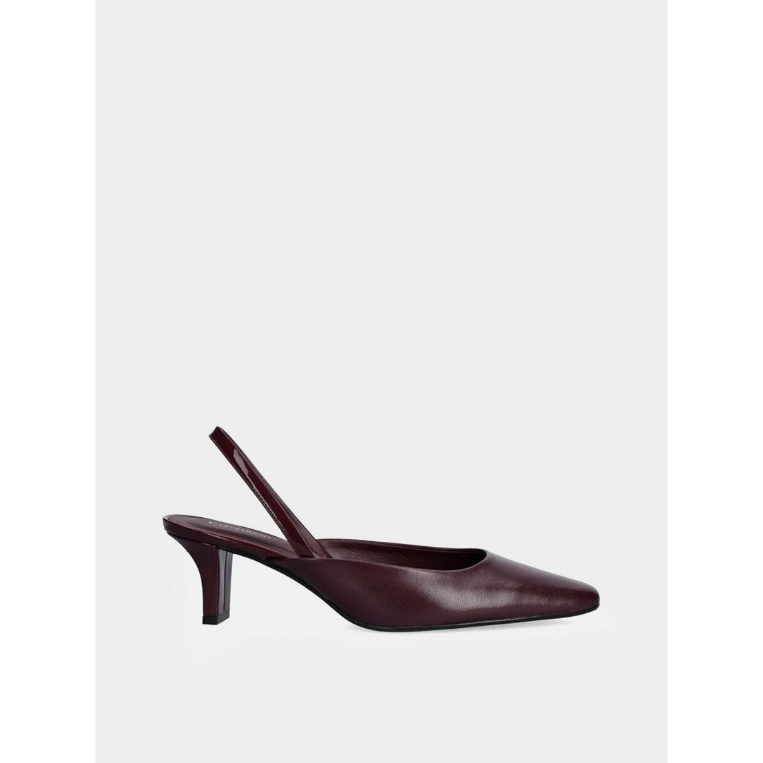 Heel Sling Pump 50 - Lth Vineyard Wine / 36