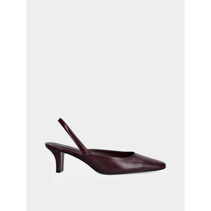 Heel Sling Pump 50 - Lth Vineyard Wine / 36