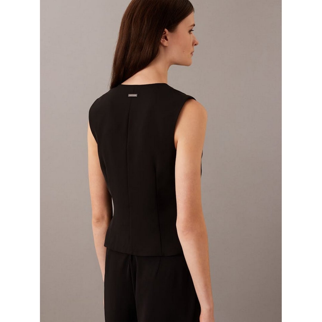 Soft Twill Waistcoat Ck Black / 42