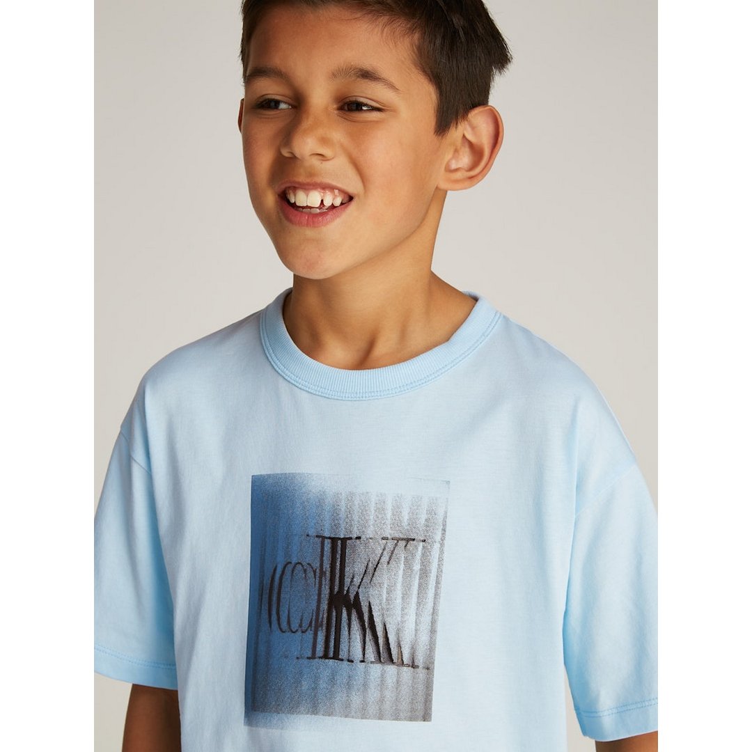 Large Shifted Ck Ss T-Shirt Ozone Blue / 10