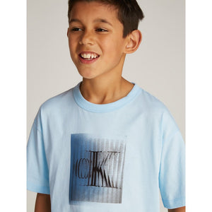 Large Shifted Ck Ss T-Shirt Ozone Blue / 10