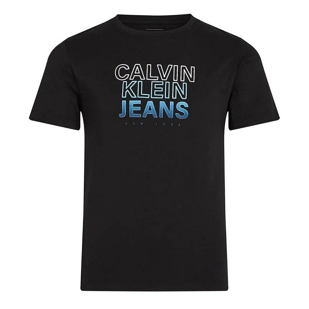 Gradient Flock Logo Ss T-Shirt Ck Black / 10