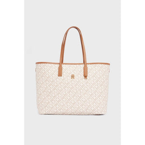 Th Monoplay Leather Tote Safari Canvas / OS