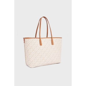 Th Monoplay Leather Tote Safari Canvas / OS