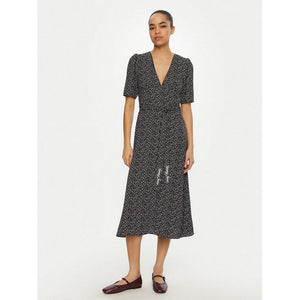 Tjw Floral Aop Midi Dress Black Floral Aop / L