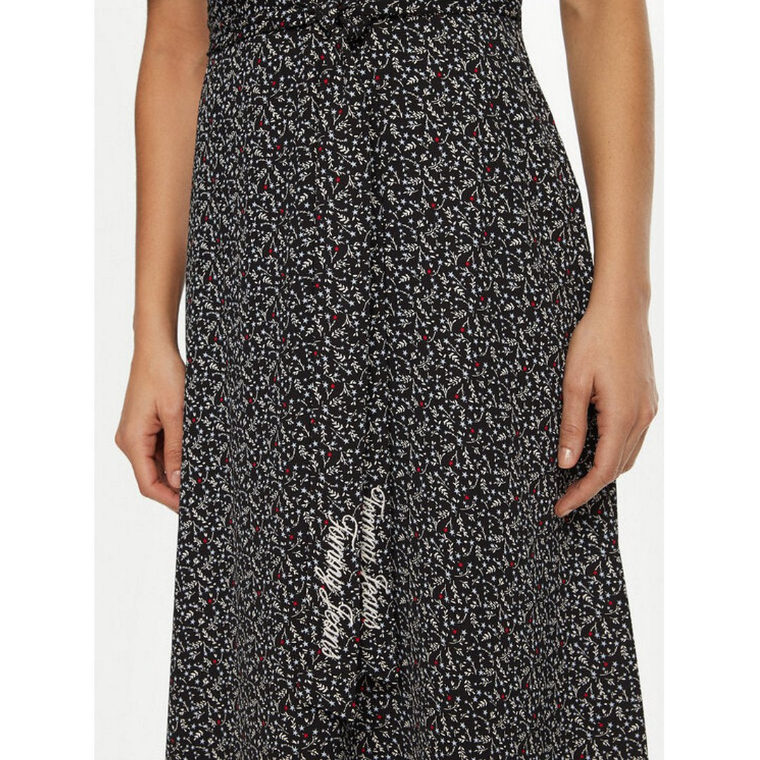 Tjw Floral Aop Midi Dress Black Floral Aop / L