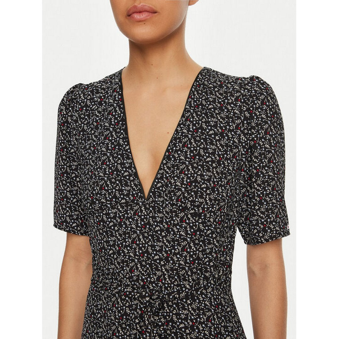 Tjw Floral Aop Midi Dress Black Floral Aop / L
