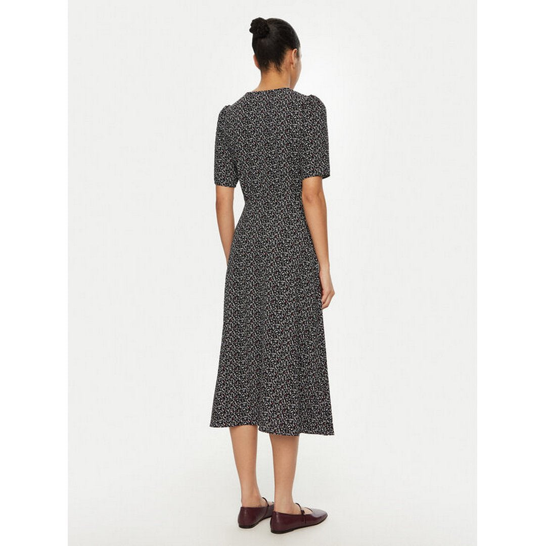 Tjw Floral Aop Midi Dress Black Floral Aop / L