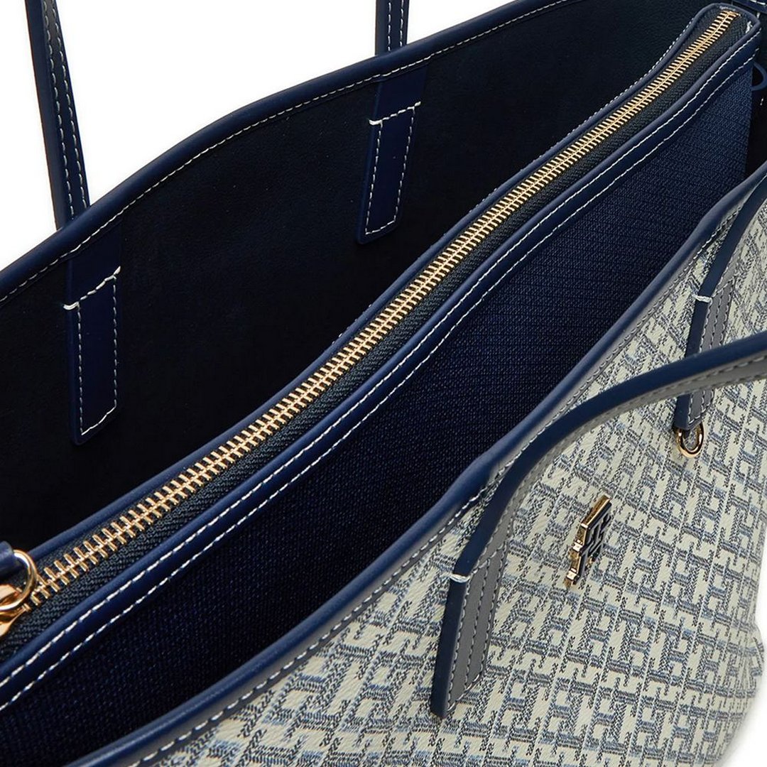 Th Monoplay Leather Tote Space Blue / OS