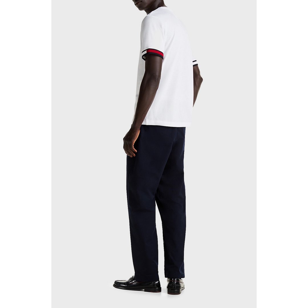 Global Stripe Flag Cuff Tee White / L