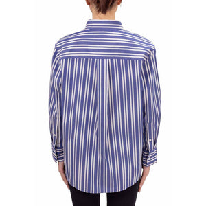 Ess Poplin Easy Fit Shirt Marine Stp / 42