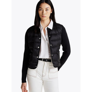 Ul Down Knit Mix Jkt Black / L