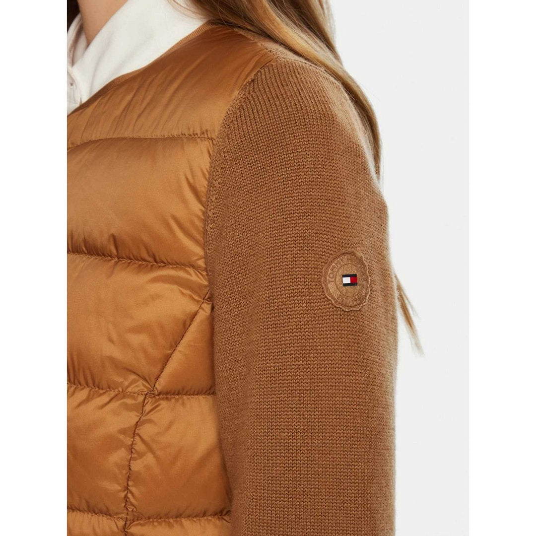Ul Down Knit Mix Jkt Hickory / L