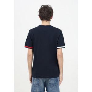 Global Stripe Flag Cuff Tee Desert Sky / L