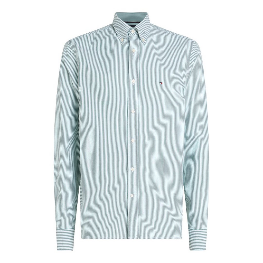 Flex Poplin Classic Stp Rf Shirt Nouveau Green / Optic White / L