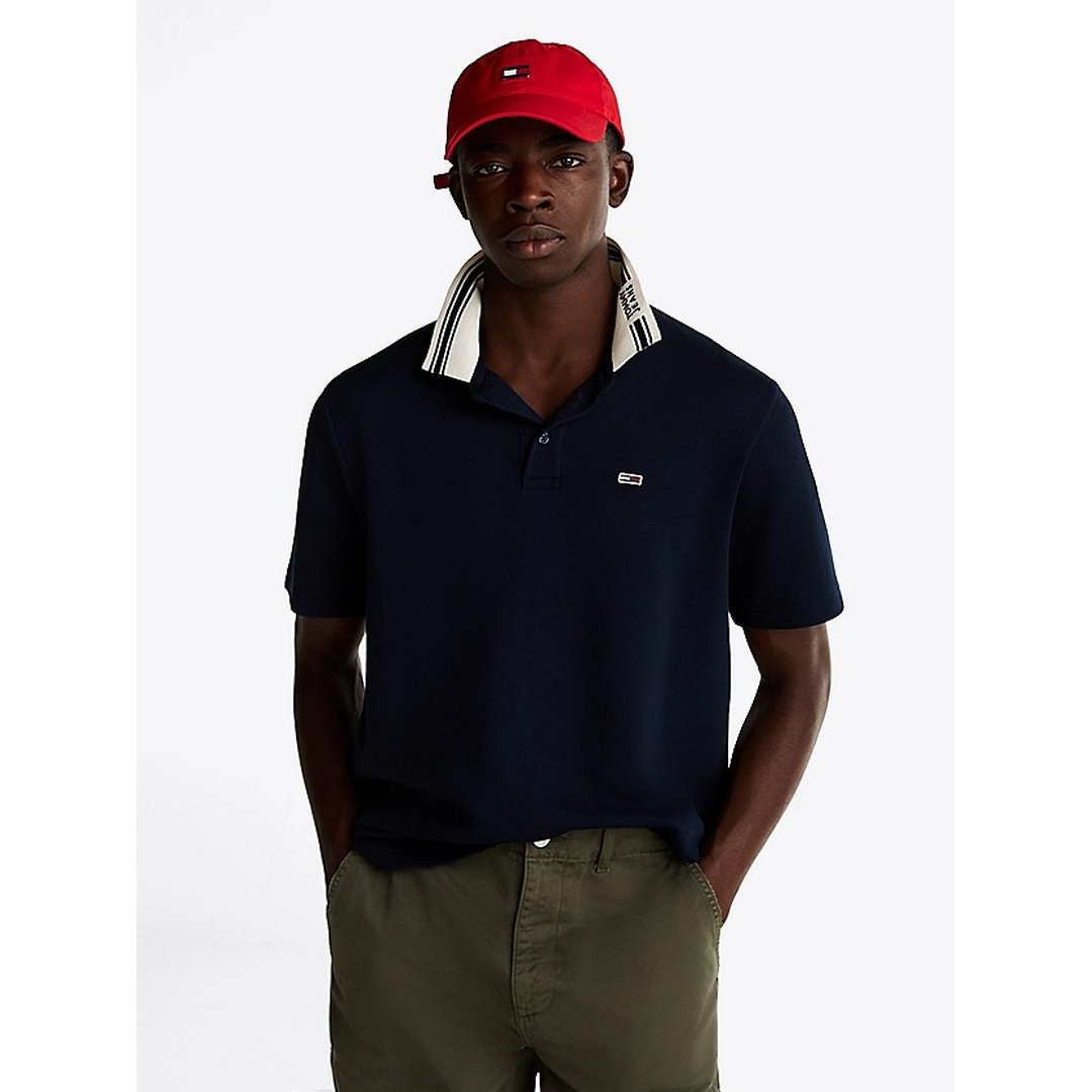 Tjm Tipped Logo Polo Ss Ext Dark Night Navy / L